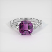 2.74 Ct. Purple Spinel Ring, 10K White Gold 1