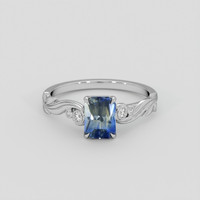 1.42 Ct. Bi Color / Parti Sapphire Ring, 10K White Gold 1