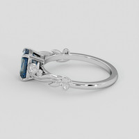 1.42 Ct. Bi Color / Parti Sapphire Ring, 10K White Gold 4
