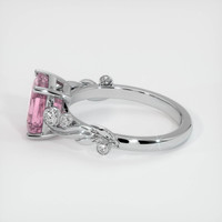 2.62 Ct. Pink Sapphire Ring, 14K White Gold 4