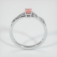 0.57 Ct. Padparadscha Sapphire Ring, 14K White Gold 3