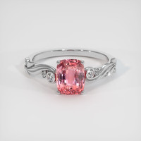 2.05 Ct. Sapphire Ring, 14K White Gold 1