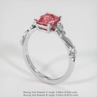 2.05 Ct. Sapphire Ring, 14K White Gold 2