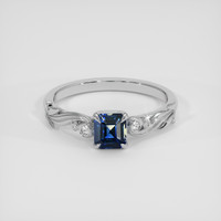 1.03 Ct. Bi Color Sapphire Ring, 14K White Gold 1