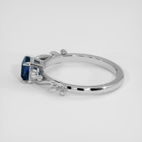 1.03 Ct. Bi Color Sapphire Ring, 14K White Gold 4