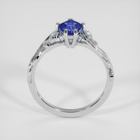 1.11 Ct. Blue Sapphire Ring, 14K White Gold 3