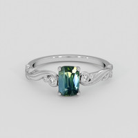 1.57 Ct. Bi Color / Parti Sapphire Ring, 14K White Gold 1