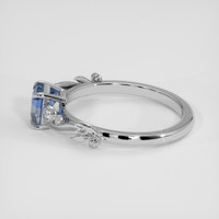 1.16 Ct. Bi Color Sapphire Ring, 14K White Gold 4