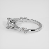 1.07 Ct. White Sapphire Ring, 14K White Gold 4