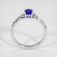 0.80 Ct. Sapphire Ring, 14K White Gold 3