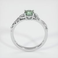 0.76 Ct. Yellowish Green Sapphire Ring, 14K White Gold 3