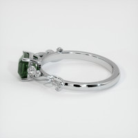 1.40 Ct. Yellowish Green Sapphire Ring, 14K White Gold 4