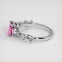 1.52 Ct. Purplish Pink Sapphire Ring, 14K White Gold 4