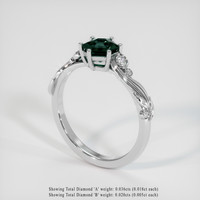 1.08 Ct. Sapphire Ring, 14K White Gold 2