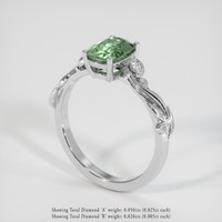 1.42 Ct. Sapphire Ring, 14K White Gold 2