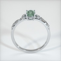 1.07 Ct. Bluish Green Sapphire Ring, 14K White Gold 3