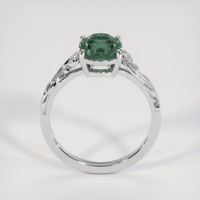 2.22 Ct. Green Sapphire Ring, 14K White Gold 3