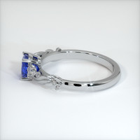1.08 Ct. Blue Sapphire Ring, 18K White Gold 4