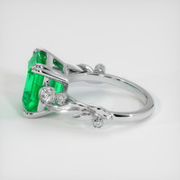 4.73 Ct. Emerald Ring, 18K White Gold 4