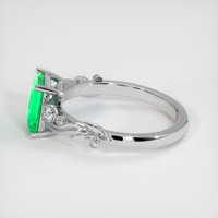 1.18 Ct. Emerald Ring, 18K White Gold 4