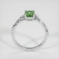 1.01 Ct. Bluish Green Sapphire Ring, 18K White Gold 3