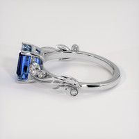 2.32 Ct. Bi Color Sapphire Ring, 18K White Gold 4