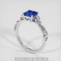 1.49 Ct. Sapphire Ring, 18K White Gold 2