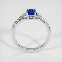 1.10 Ct. Blue Sapphire Ring, 18K White Gold 3