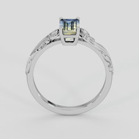 1.52 Ct. Bi Color Sapphire Ring, 18K White Gold 3