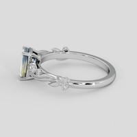 1.52 Ct. Bi Color Sapphire Ring, 18K White Gold 4