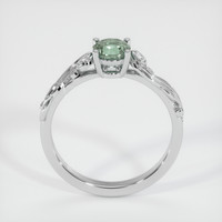 0.76 Ct. Yellowish Green Sapphire Ring, 18K White Gold 3