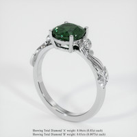 2.56 Ct. Sapphire Ring, 18K White Gold 2