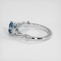 1.17 Ct. Sapphire Ring, 18K White Gold 4