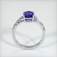 1.39 Ct. Bluish Purple Sapphire Ring, 18K White Gold 3
