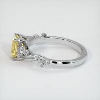 0.92 Ct. Yellow Sapphire Ring, 18K White Gold 4