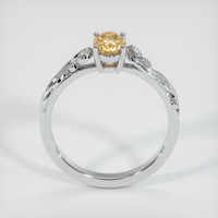 1.06 Ct. Yellow Sapphire Ring, 18K White Gold 3