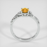 1.04 Ct. Yellow Sapphire Ring, 18K White Gold 3