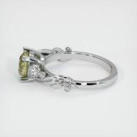 1.41 Ct. Yellow Sapphire Ring, 18K White Gold 4