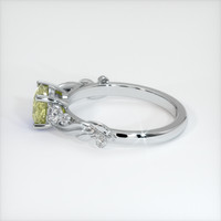 1.02 Ct. Yellow Sapphire Ring, 18K White Gold 4