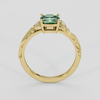 1.10 Ct. Green Sapphire Ring, 10K Yellow Gold 3