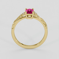 0.68 Ct. Pink Sapphire Ring, 10K Yellow Gold 3