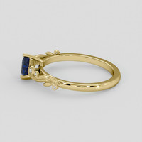 0.45 Ct. Blue Sapphire Ring, 10K Yellow Gold 4