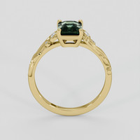 1.08 Ct. Green Sapphire Ring, 10K Yellow Gold 3