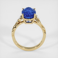 5.54 Ct. Blue Sapphire Ring, 14K Yellow Gold 3