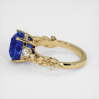 5.54 Ct. Blue Sapphire Ring, 14K Yellow Gold 4