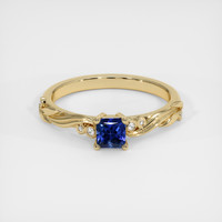 0.46 Ct. Sapphire Ring, 14K Yellow Gold 1