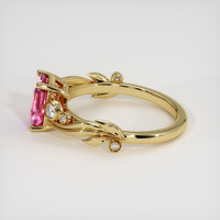 1.52 Ct. Pink Sapphire Ring, 14K Yellow Gold 4
