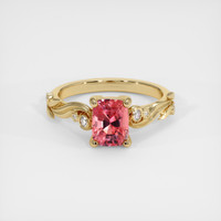 2.03 Ct. Padparadscha Sapphire Ring, 14K Yellow Gold 1