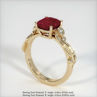 2.52 Ct. Ruby Ring, 14K Yellow Gold 2