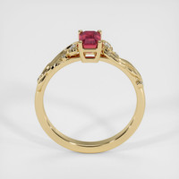 0.71 Ct. Ruby Ring, 14K Yellow Gold 3
